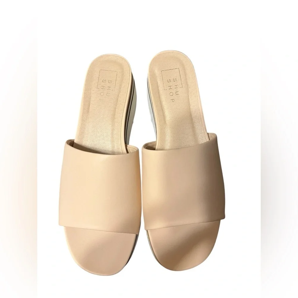 ShuShop Jade Nude Platform Sandals Size 7.5 New In Box